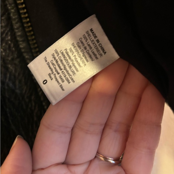 Current Elliott Leather Biker Motorcycle jacket, Sz 0 XS - Picture 5 of 5